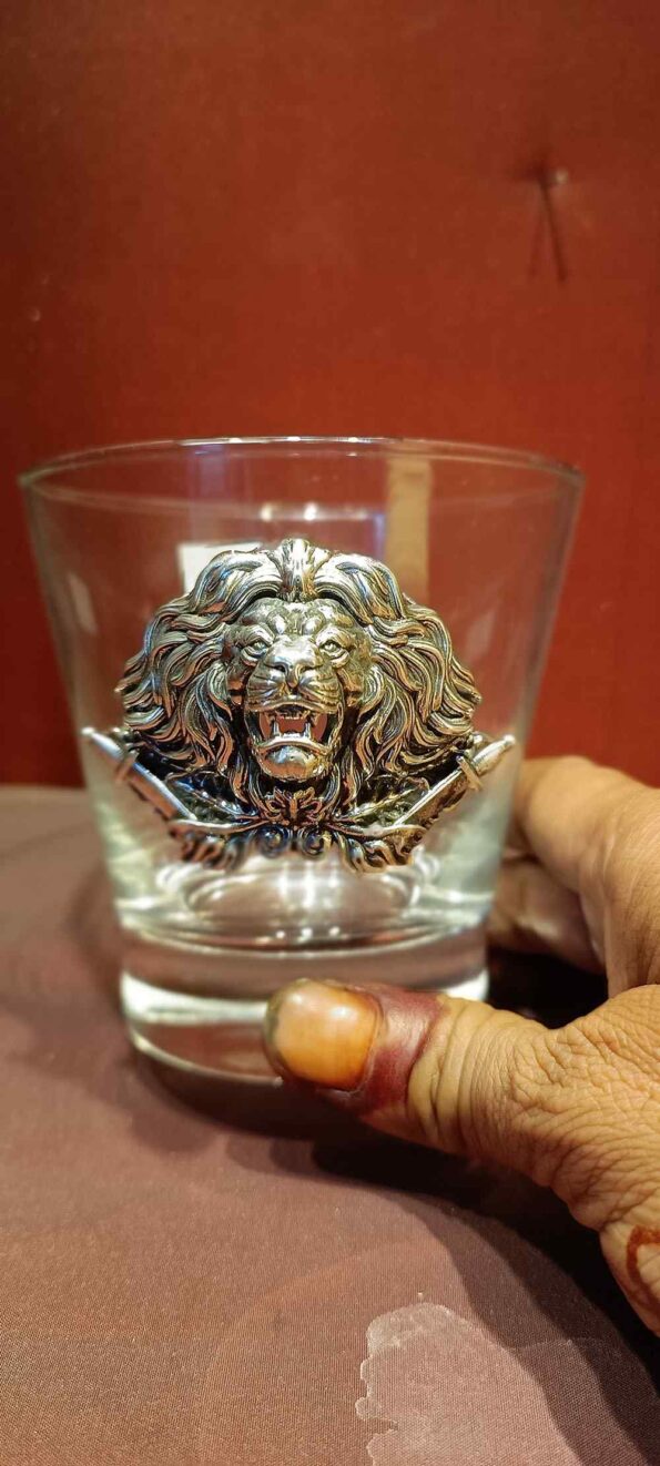 Shot Glass Silver Tiger 7